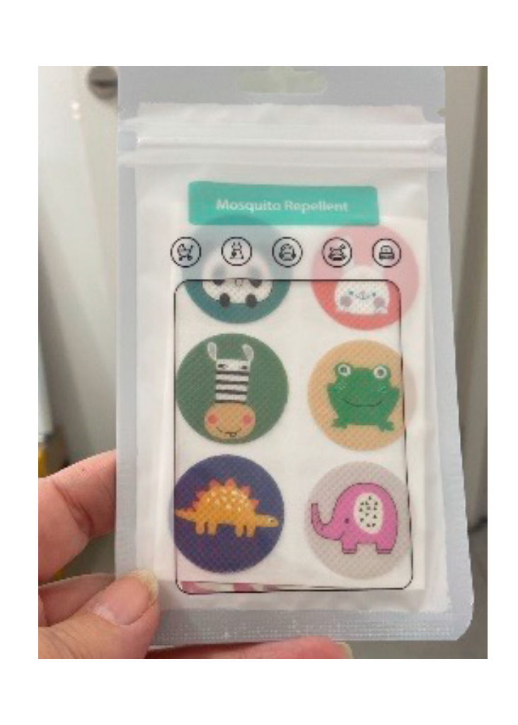 Parche con Aceites Esenciales repelente de zancudos y mosquitos 24 parches por sobre